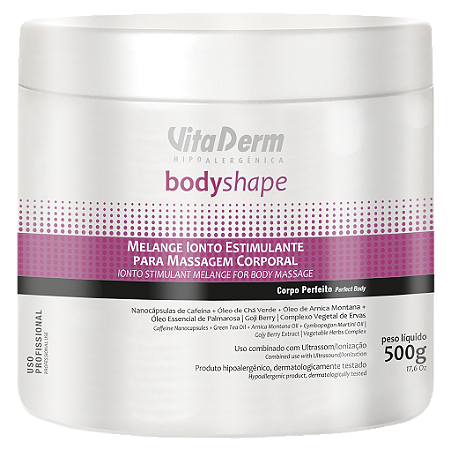 Melange Ionto Estimulante para Massagem Corporal Body Shape 500gr - Vita Derm
