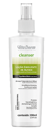 Loção Emoliente de Alface  Cleanser 200ml - Vita Derm