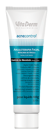 Máscara de Argiloterapia Facial Acne Control 100gr - Vita Derm
