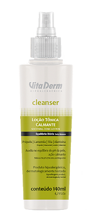 Cleanser Loção Tônica Calmante 140ml - Vita Derm