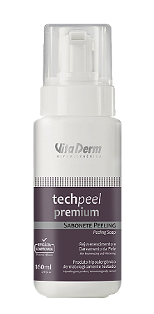 Sabonete Peeling Clareador Tech Peel Premium 160ml - Vita Derm