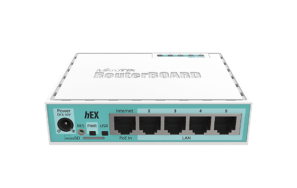 Roteador Mikrotik Hex, Poe, 5 Portas Gigabit, 1 Porta Usb - Rb750gr3