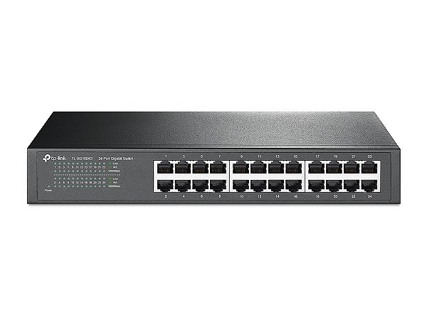 Switch TP-Link 10/100/1000 mbps, Gigabit, Ethernet, 24 Portas - TL-SG1024D