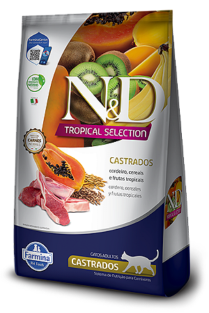 N&D Gatos Tropical Castrados Cordeiro Adulto 1,5kg (12916)