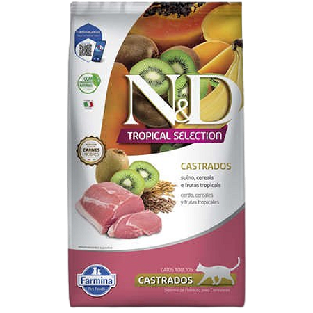 N&D Tropical Gatos Castrados Suino 1,5kg (12920)