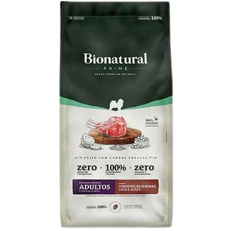 Bionatural Cães Cordeiro Porte Pequeno 2,5kg (7898242036153)