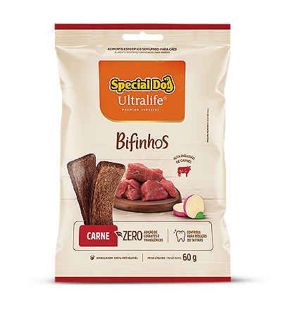 Special Dog Ultralife Bifinhos Carne 60g (7898242036399)