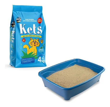 Areia Granulado Sanitario Kets