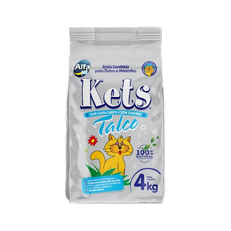 Areia Granulado Sanitario Kets Talco