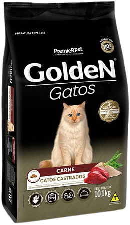 Golden Gatos Adultos Castrados Carne 10,1kg (5478)