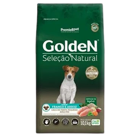 Golden Seleção Natural Cães Adultos Mini Bits 10,1kg (5460)