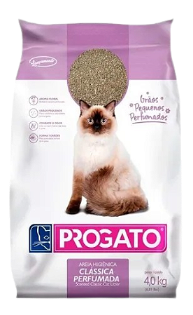 Areia Progato Classica Graos Pequenos Perfumado 4kg (6052)