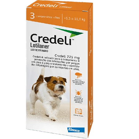 Antipulga Credeli 225mg com 3 Comprimidos (7042)