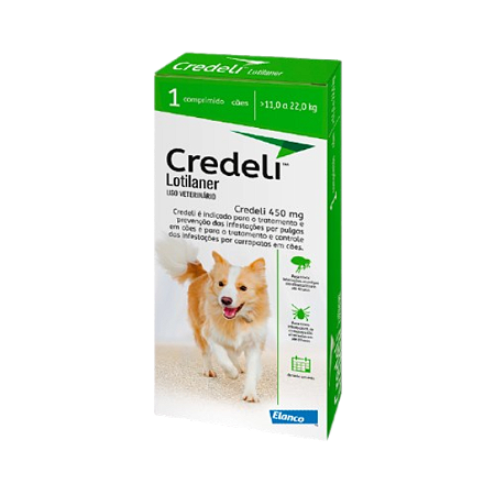 Antipulgas Credelio 450mg com 3 comprimidos (7043)
