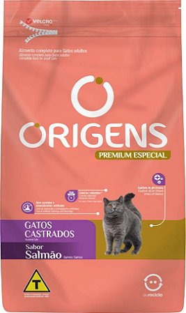 Ração Seca Origens Salmão Gatos Castrados 10,1 kg (10230990100540)