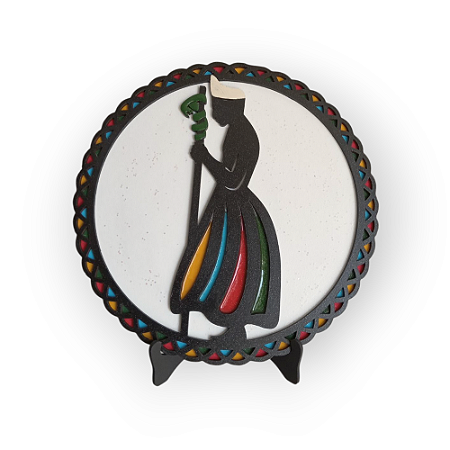 Mandala Orixá Oxumaré 20cm - Arte e Simbolismo Afro-brasileiro