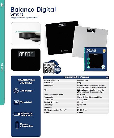 Balança Digital para Cozinha Alta Precisão