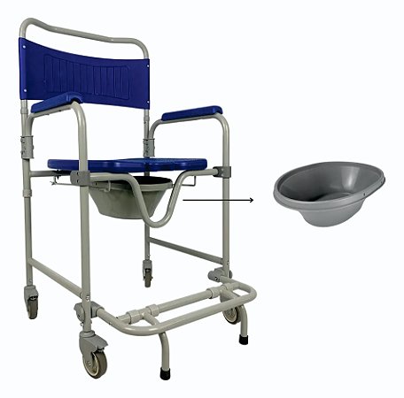 Cadeira Banho Higiene Idoso Geriatrica Chuveiro Dobrável D45