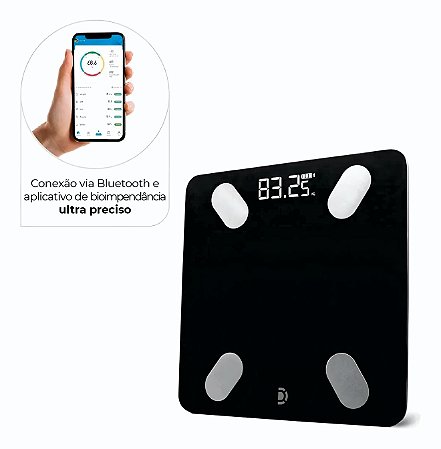 Balança Digital Bioimpedância Alta Precisão 180kg Dellamed