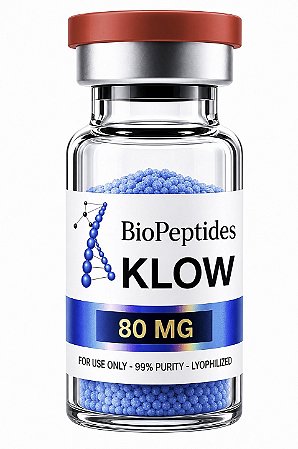 blend klow 80mg 99% pureza + agua bacteriostatica + laudo + protocolo