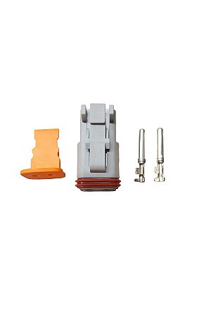 Kit Conector DT06-2S - Conector, Trava e Terminais