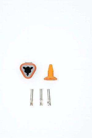 Conector Elétrico Fêmea 3 Vias Deutsch DT06-3S