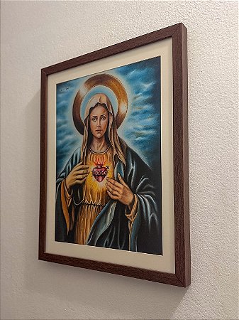 Fine Art - Quadro Imaculado Coração de Maria | Cor Custodiens
