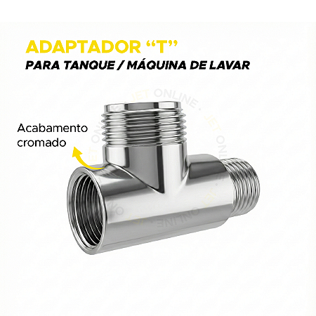Adaptador T Para Tanque/maquina De Lavar 1/2 Garden