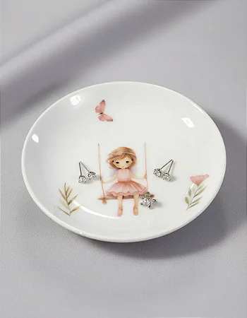 1 Joia Do Dia 10,5cm Fada Princesa Porcelana Schmidt