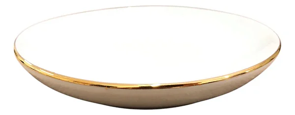 Kit 10 Pires Joia Do Dia 10.5cm Filete Ouro Porcelana Schmidt