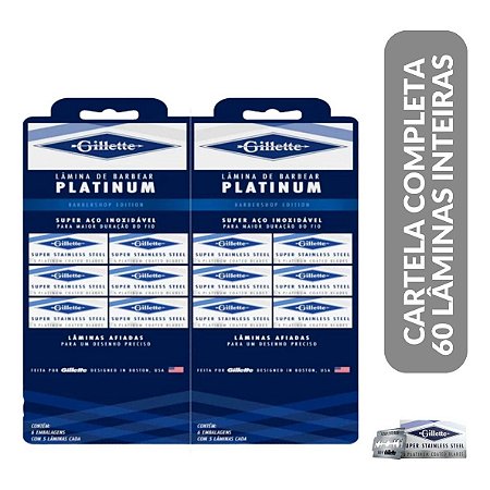 LÂMINA DE BARBEAR GILLETTE PLATINUM C/100