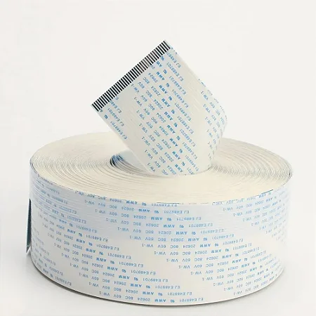 Cabo Flat 30 Vias Normal 3,1cm Largura X 3 Metros -  Branco