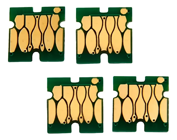 Kit 4 Chip para Cartucho Tinta Surecolor F6070 Cmy / Bk Ou Hdk