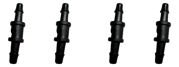 4 Conector Emenda De Redução 3x2mm UV - Preto