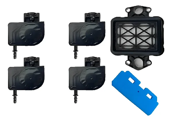 Kit 4 Dampers UV + Cap Top + Wiper Cabeça I3200 / 4720