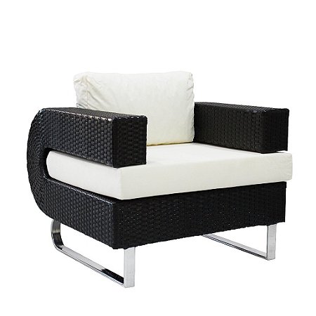 Poltrona Begônia em Fibra Sintética e Alumínio