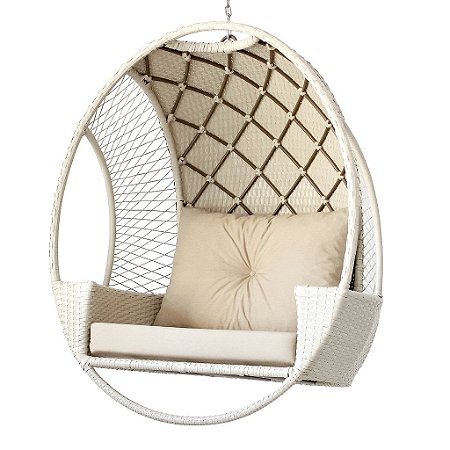 Balanço Floracea de Fibra Sintética e Alumínio