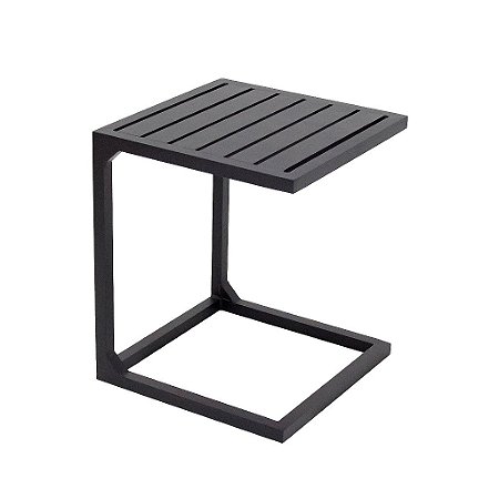 Mesa Lateral "C" Com Tampo Ripado