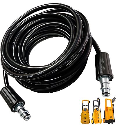 5 Metros Mangueira Para Lavadora Wap Valente 2500 Libras Preto