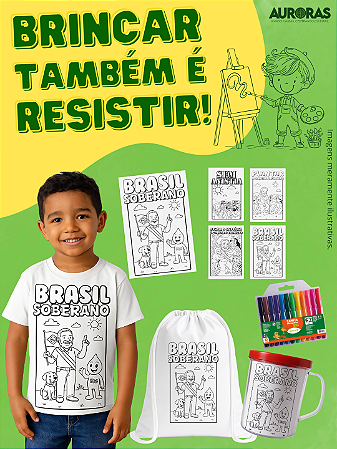 Kit Para Colorir - Brasil Soberano