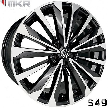 JOGO DE RODAS KR S49 ARO 20X8 FURAÇÃO 5X112 ET40