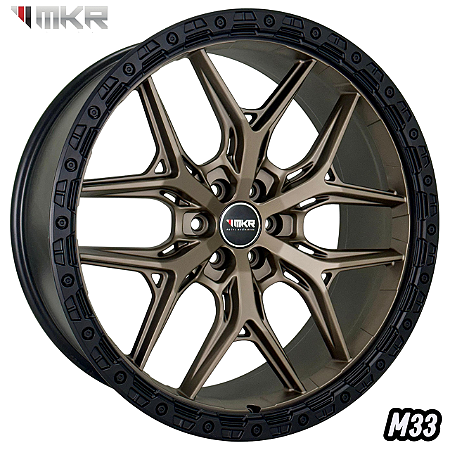 JOGO DE RODAS KR M33 ARO 22X9 FURAÇÃO 6X139 ET15