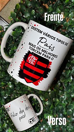 Caneca cerâmica com tema de times de futebol