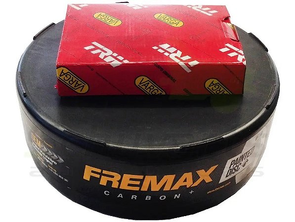 Kit Disco de Freio Dianteiro Sólido Fremax + Pastilha TRW - Fiat Mobi / Argo 1.0