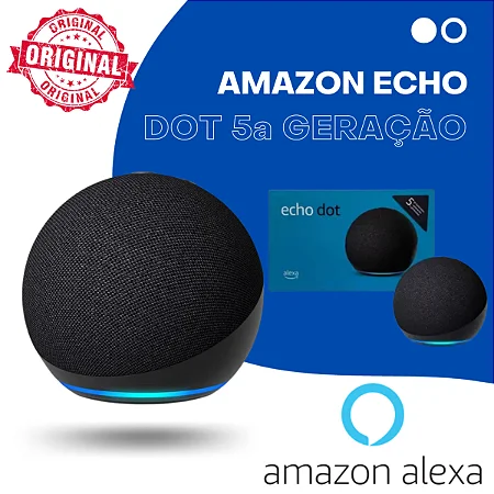 Amazon Echo Dot (5ª Geração) Smart Speaker com Alexa
