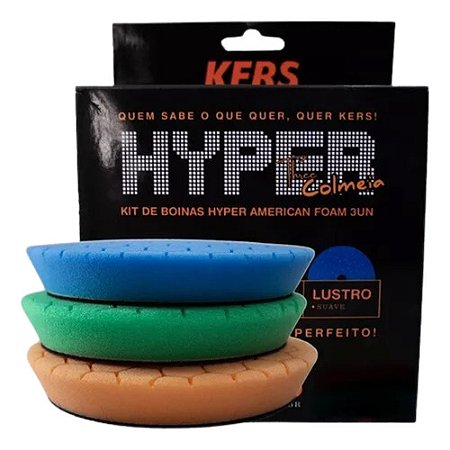 Kit de Boinas Hyper 5" Corte - Refino - Lustro Kers