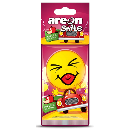 Aromatizante Automotivo Smile Seco Apple Cinnamon Areon