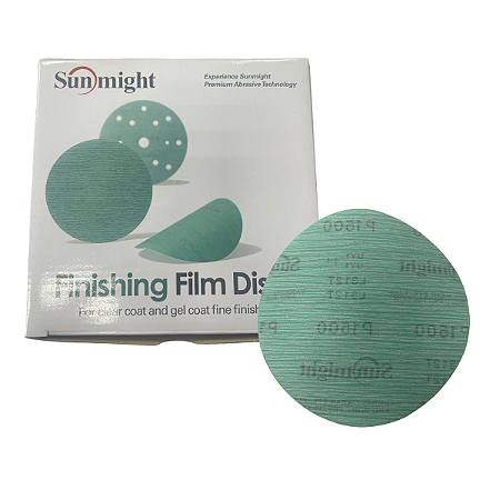 10un Disco Lixa Sem Furos 6" P1500 Finishing Disc Sunmight