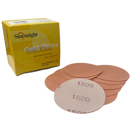 10un Disco Lixa Sem Furos 3" P1500 Sunmight