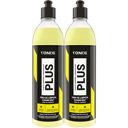 Kit 2un Cera De Carnaúba Plus 500ml Vonixx